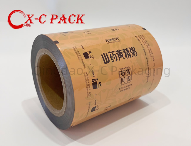 Food Packaging Roll Film Custom Printed Food Packaging Film Plastic Flexible Packaging Roll Biscuit Sachet Cookies Bag