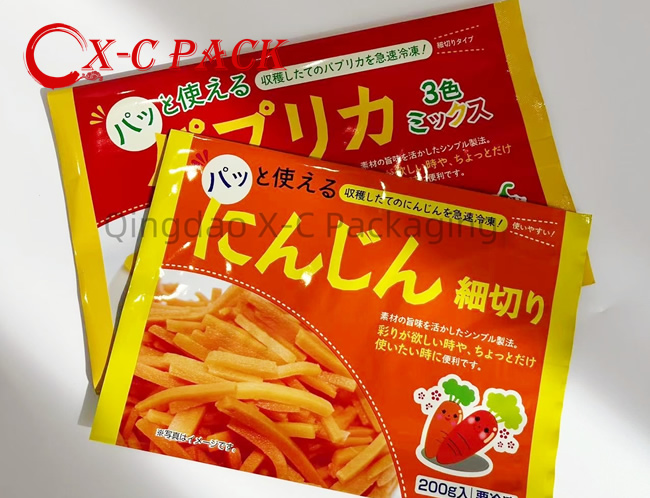 Custom Printed logo Back Side Seal Pillow Baggies Cookie Stand up Pouch Snack Plastic Food Packaging Bags for Cake