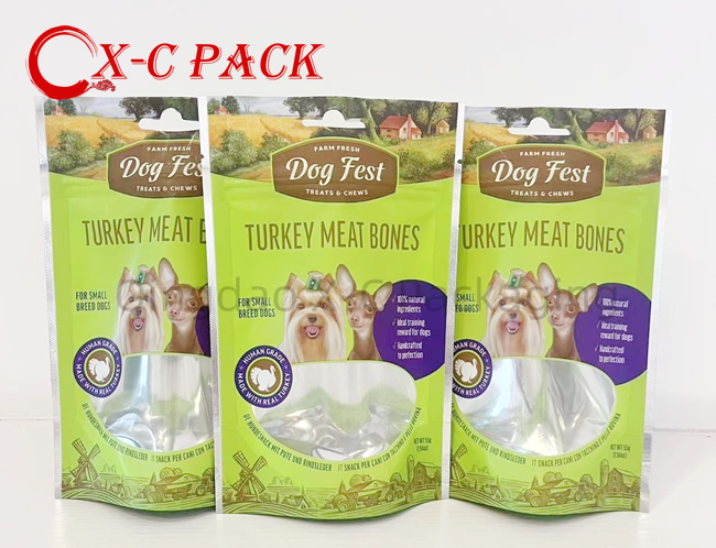 Custom Printed Recyclable Empty 100g 250g 500g Ziplock Packaging Stand up Pouch Pet Food Packaging Mylar Bag